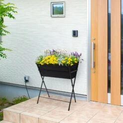 VegTrug Poppy Go 31.1 In. H X 25.5 In. W Steel 15.7 Planter Green -Abbo Garden Shop dca8cc30 da3b 4973 80a4 22028900cf3a