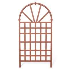Vita Savannah 77.25 In. H Brown Vinyl Garden Trellis -Abbo Garden Shop e527cdd6 540a 4953 9234 fe364fe778e9