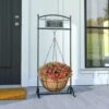 Panacea 40 In. H Black Steel Hanging Basket Stand -Abbo Garden Shop e56f8e31 7a33 4ca9 90de 143797e56139