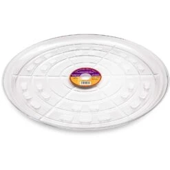 Down Under 21 In. D Plastic Plant Saucer Clear