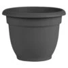 Bloem Ariana 12 In. D Polyresin Planter Charcoal -Abbo Garden Shop f79bb41d f993 45ae 9b9b b2c725630aae