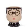 Abbott 5.5 In. H Stoneware Face With Glass Planter Beige/Black -Abbo Garden Shop f7df7517 5283 4a65 b0e0 0e91dea6cc9c