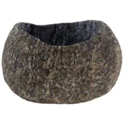 Karma Gifts 3.9 In. H X 6.9 In. W X 6.3 In. D Stone Planter Natural