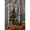 Vita Grande 96 In. H White Vinyl Garden Trellis -Abbo Garden Shop fe883b50 f1e1 431a a101 867ff98e137f