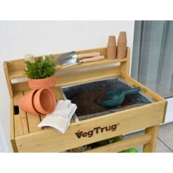VegTrug Deluxe 39 In. H X 19.29 In. W X 31.4 In. D Cedar Potting Bench Planter Natural -Abbo Garden Shop ffc467ad 4b54 4274 8bb0 4165ba4cc78f
